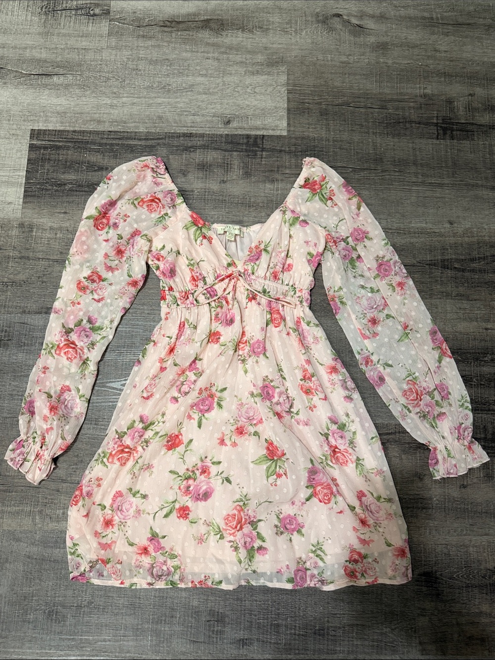 THIRTY THIRTY Floral Coquette Mini Dress